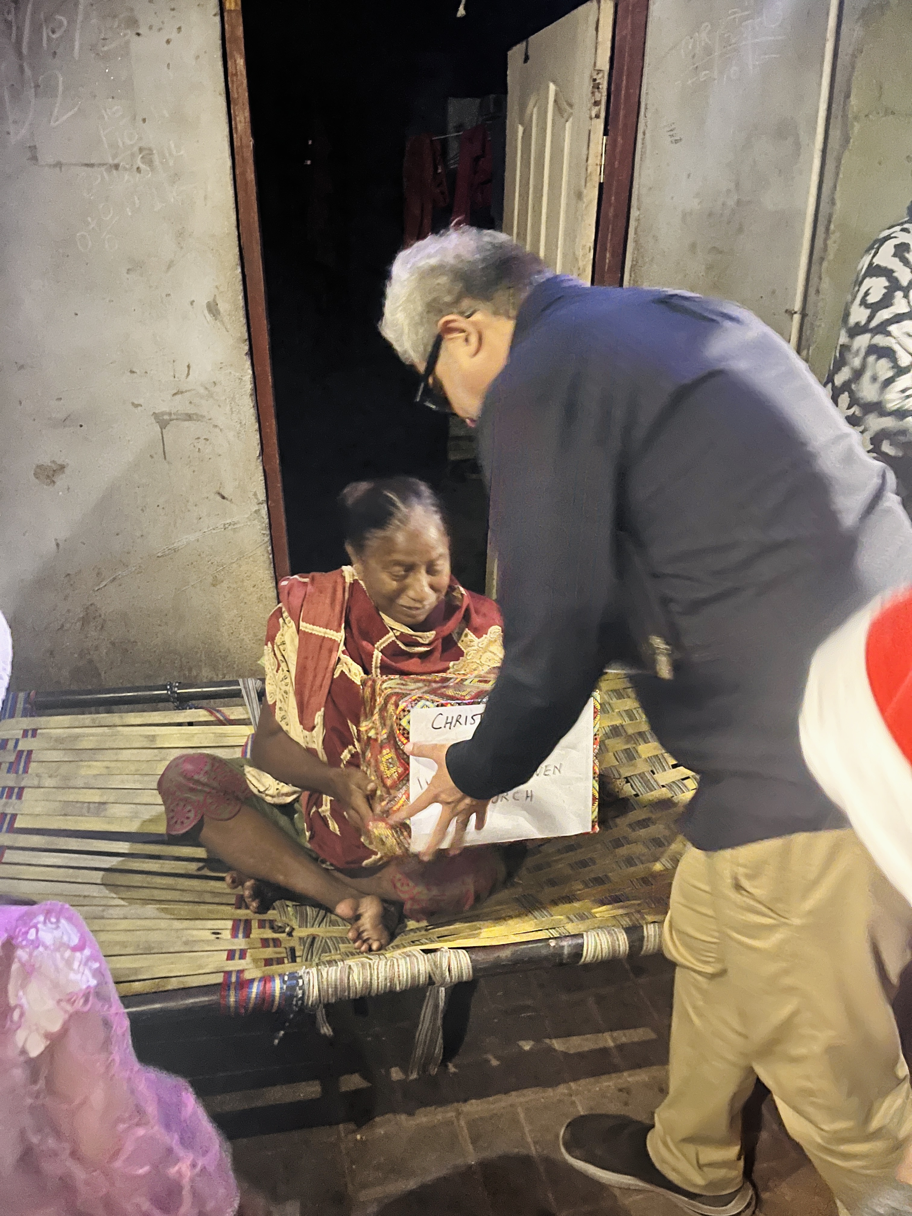Community aid distribution event