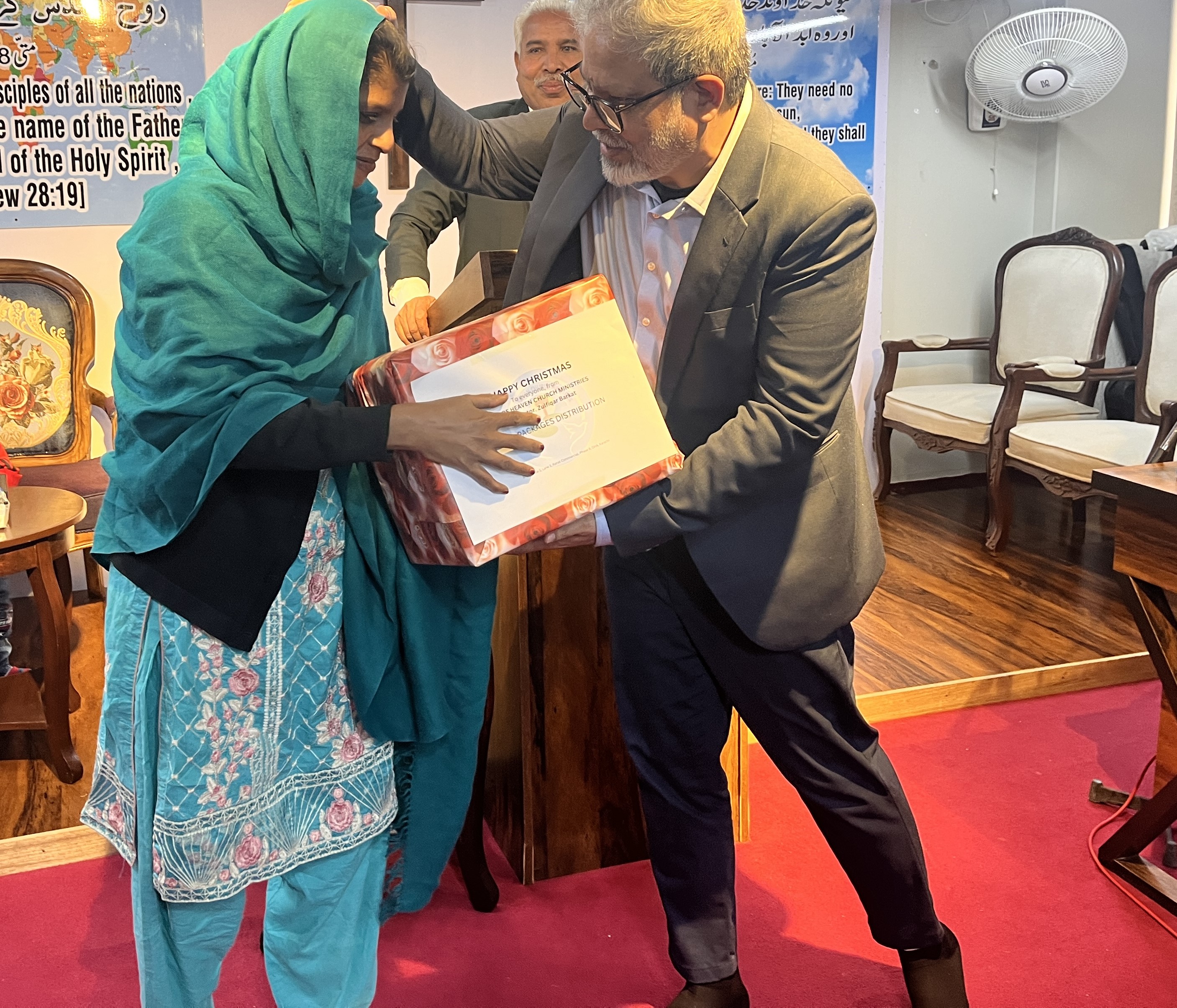 Families benefiting from aid