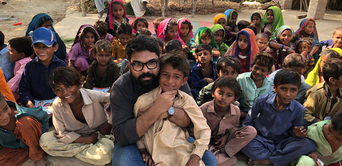 Youth participating in community activities